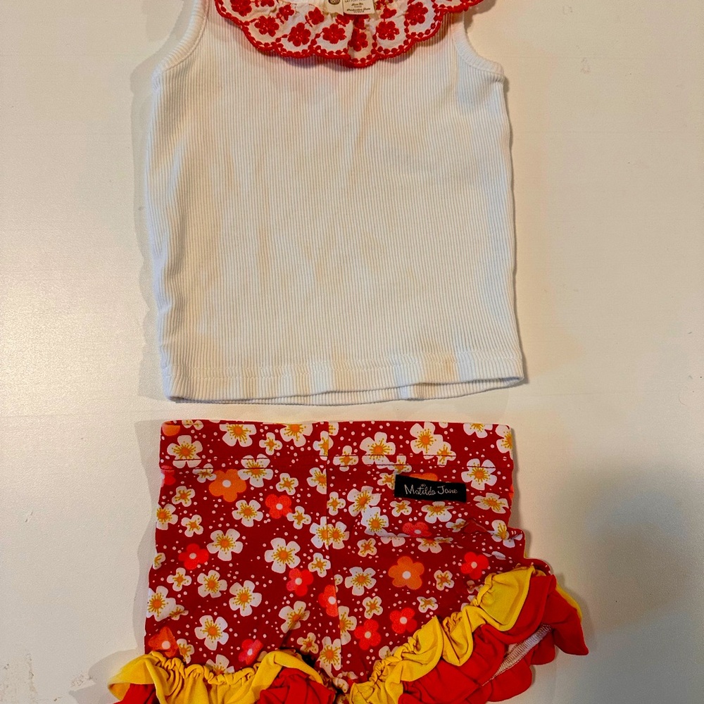 Matilda Jane 18month top and shorts